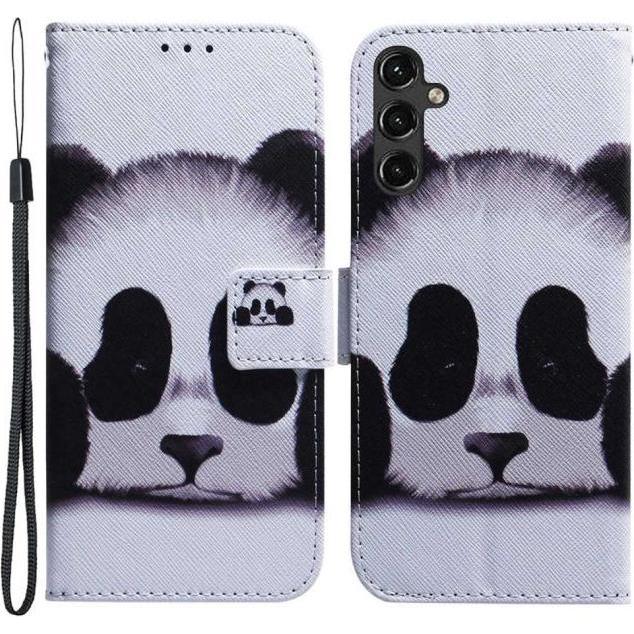 MU Style Leder Bookcover Image Series (Samsung Galaxy A14 5G, Samsung Galaxy A14), Smartphone Hülle, Mehrfarbig