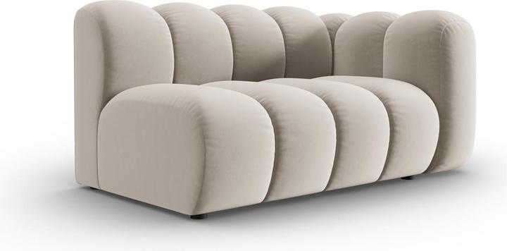 Actual product image Micadoni Velvet Right Modular Sofa, "Lupine", 2 Seats, 145x95x70Made in Europe (2 person sofa)