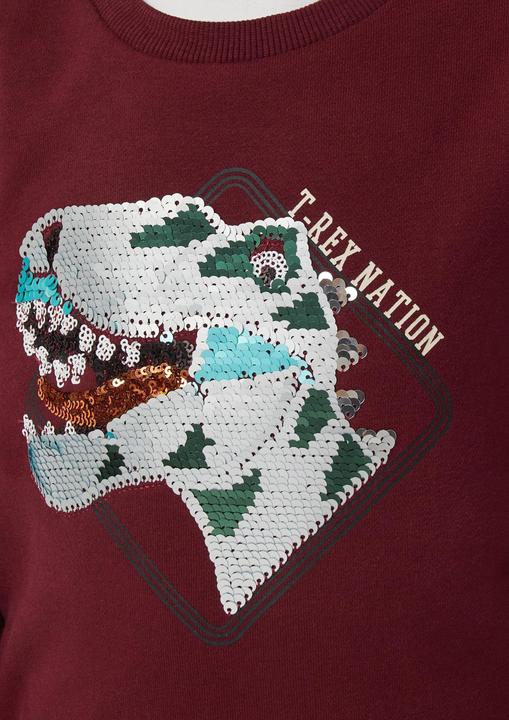 Produktbild s.Oliver Sweatshirt Sweatshirt mit Wendepailletten mit kuscheliger Innenseite (98)