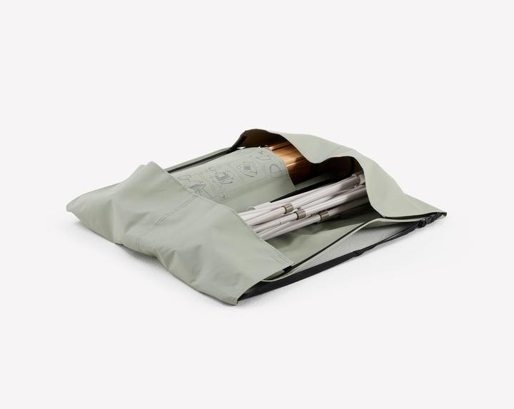 Actual product image Quechua Compact camping table 4/6 people - Wooden top - Storage compartment