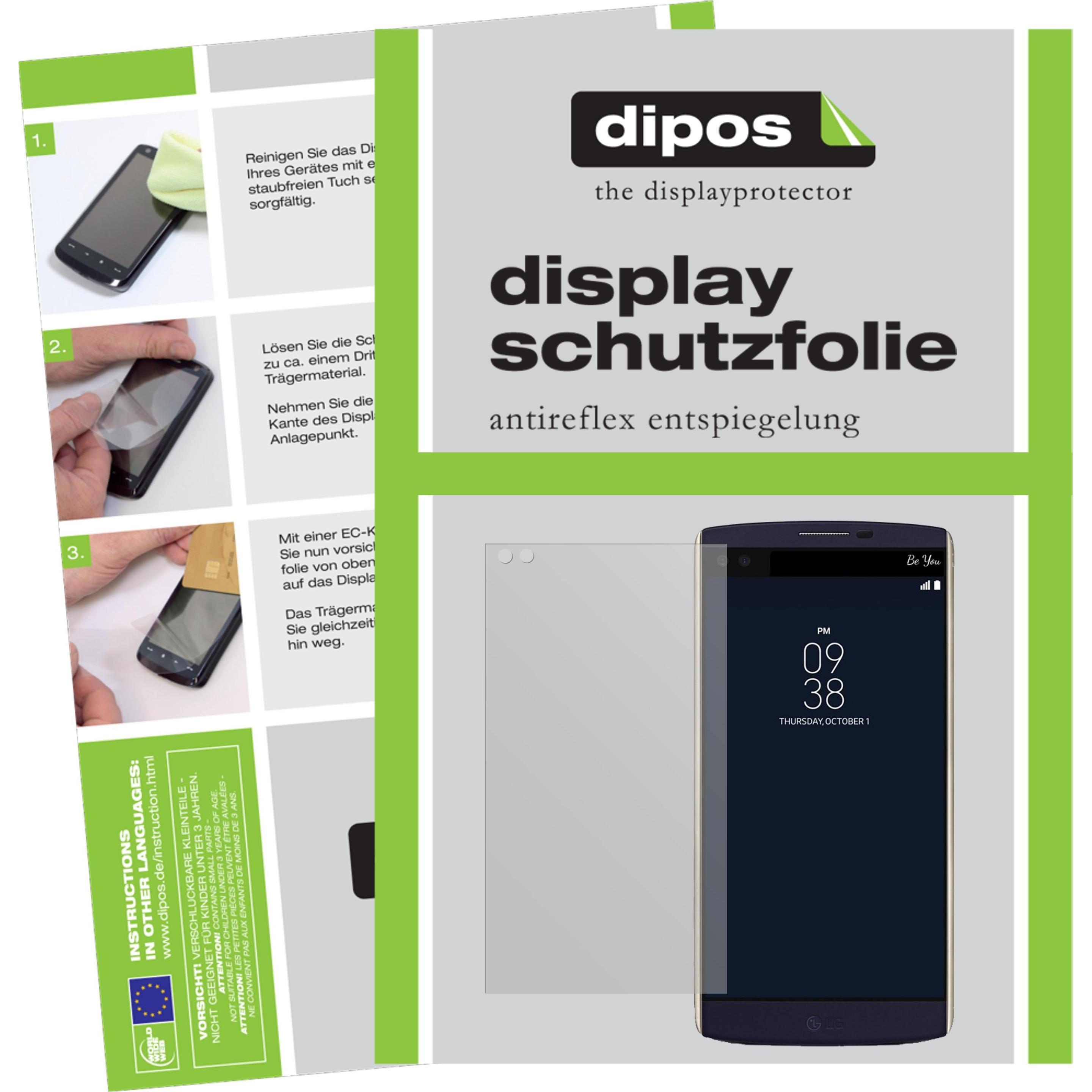 Thumbnail - Dipos Displayschutzfolie Antireflex (2 Stück, LG V10), Smartphone Schutzfolie, Transparent