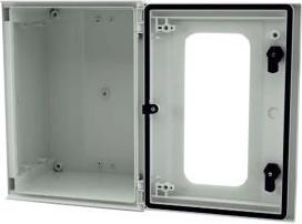 Produktbild RS PRO GF Polyester Wandgehäuse Hellgrau IP66, HxBxT 400 mm x 300 mm x 200mm (Gehäuse)