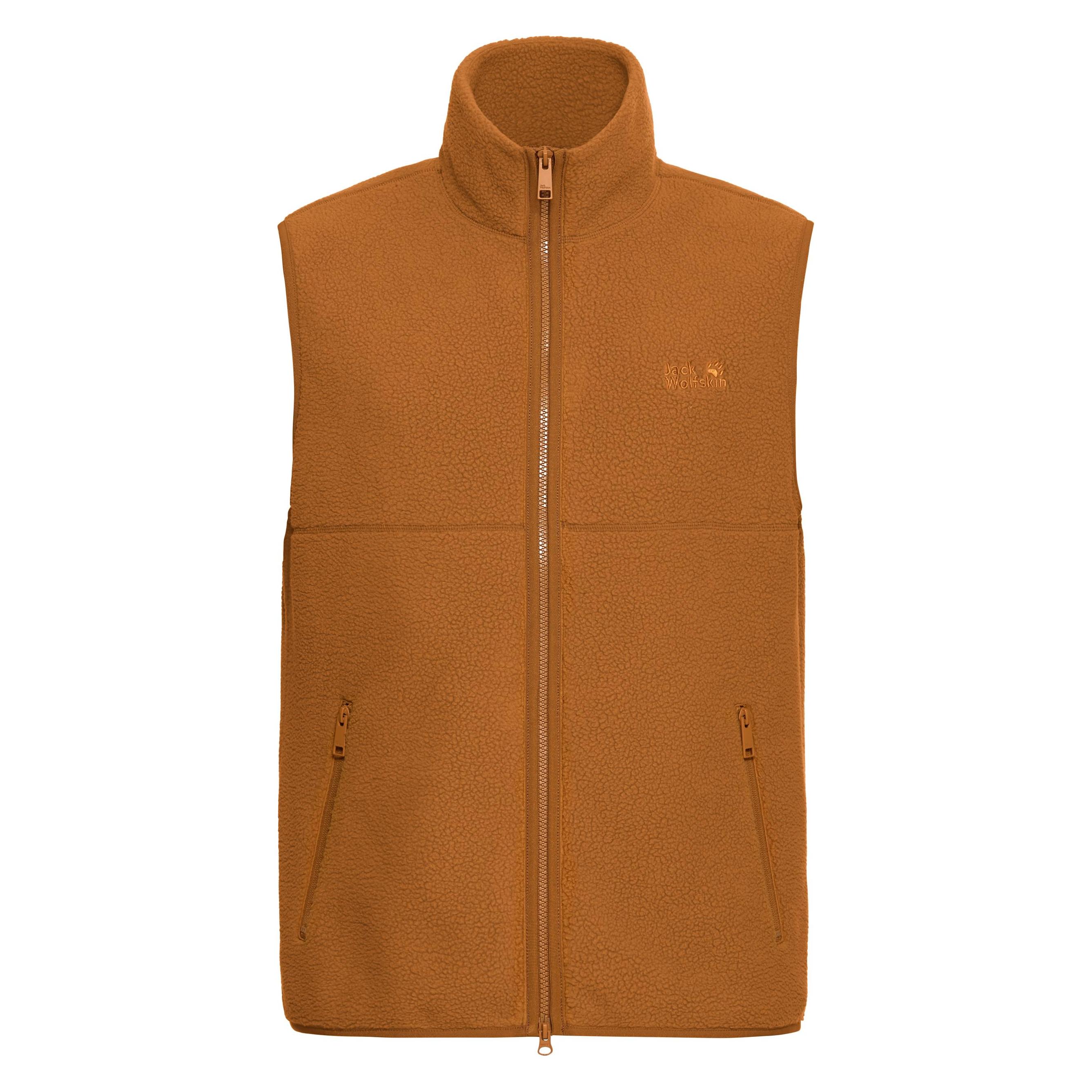 Jack Wolfskin, Herren, Westen, Lite Curl Vest M, Braun, (L)