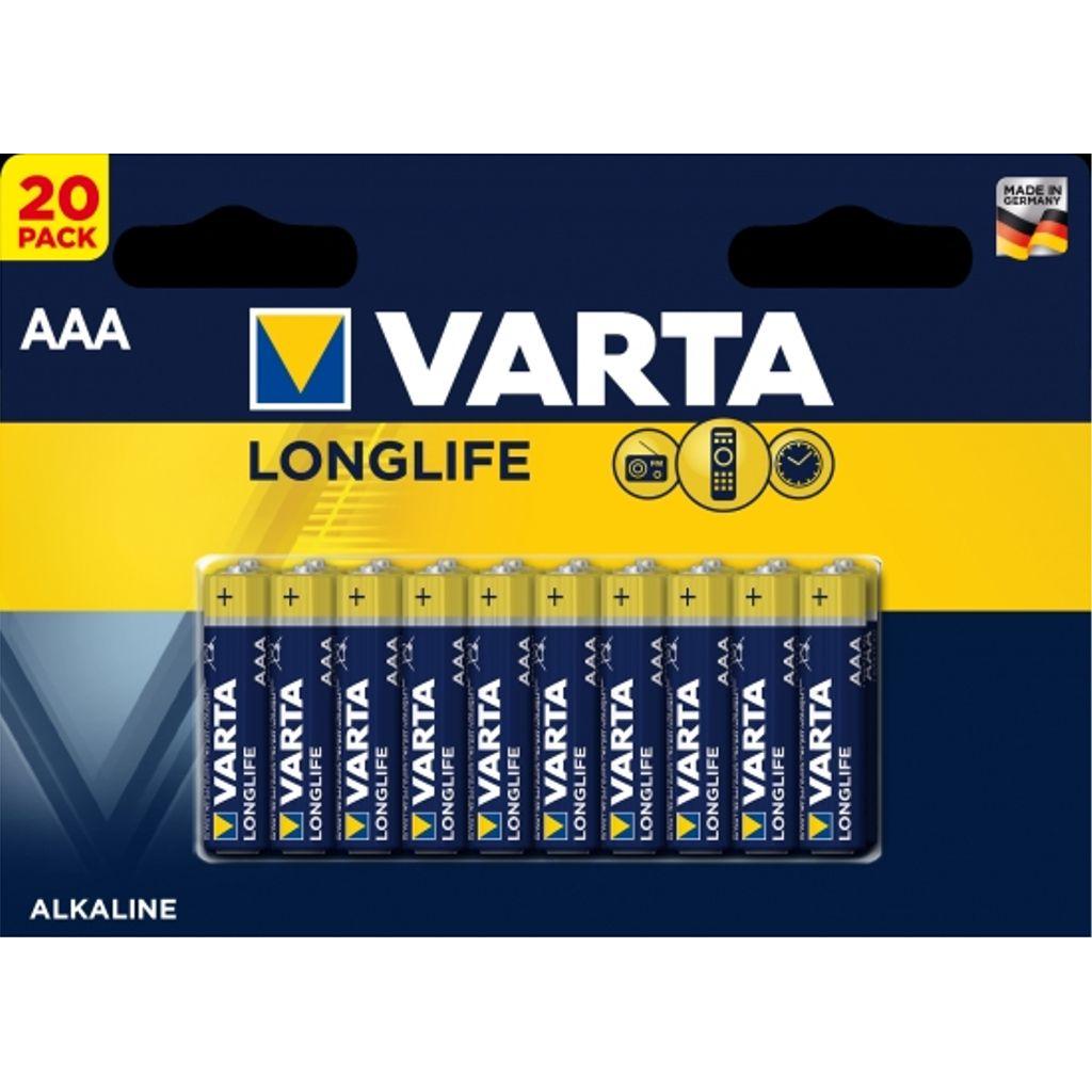 Varta Longlife (20 Stk., AAA, 1100 mAh), Batterien + Akkus