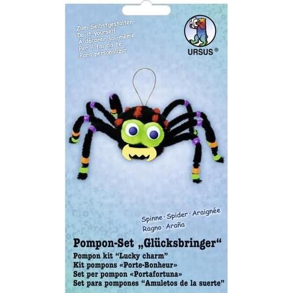 Ursus Bastelset Pompon-Set 'Glücksbringer Spinne'