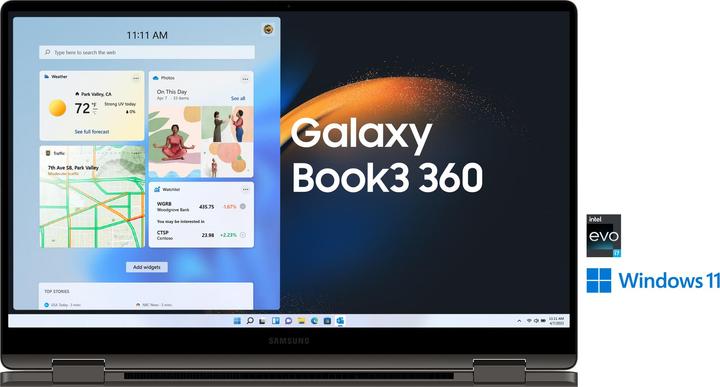 Actual product image Samsung Galaxy Book3 360 (15.60", 512 GB, 16 GB, DE, Intel Core i7-1360P)