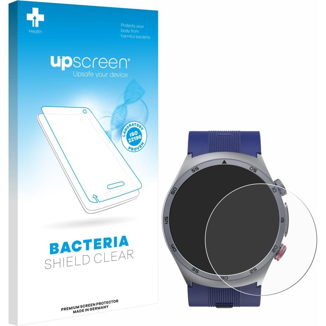 upscreen Schutzfolie Displayschutz Displayschutzfolie Folie Klar antibakteriell, Smartwatch Schutzfolie, Transparent