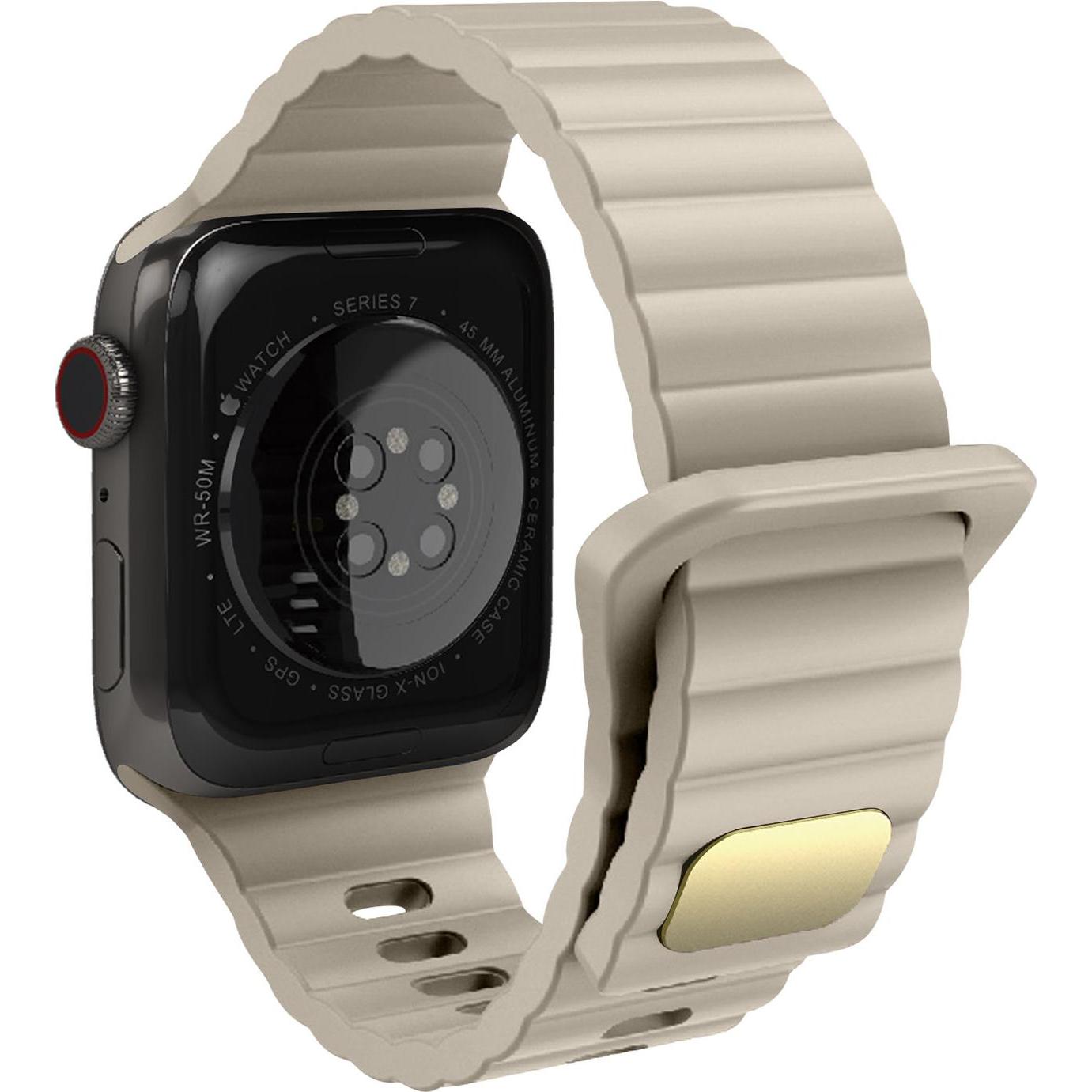 Avizar Ersatzarmband (Weiches Silikon, Apple Watch Series 7, Apple Watch Series 8, Apple Watch Series 6), Uhrenarmband, ...