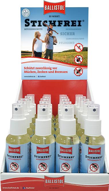 Produktbild Ballistol Display Stichfrei 20 x Stichfrei Pump-Spray, 100ml