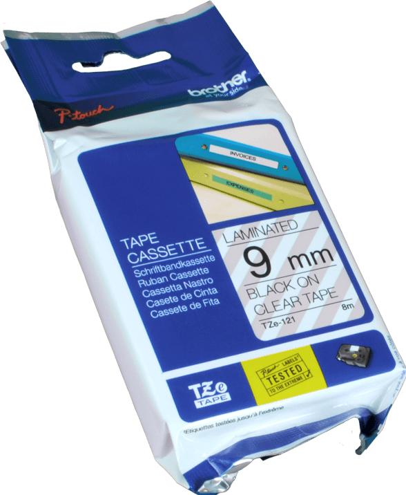 Produktbild Brother TZe-121 (0.90 cm, Transparent)