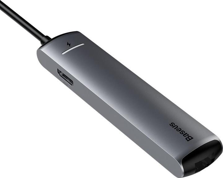 Actual product image Baseus CAHUB-J0G (USB-C, 6 Ports)