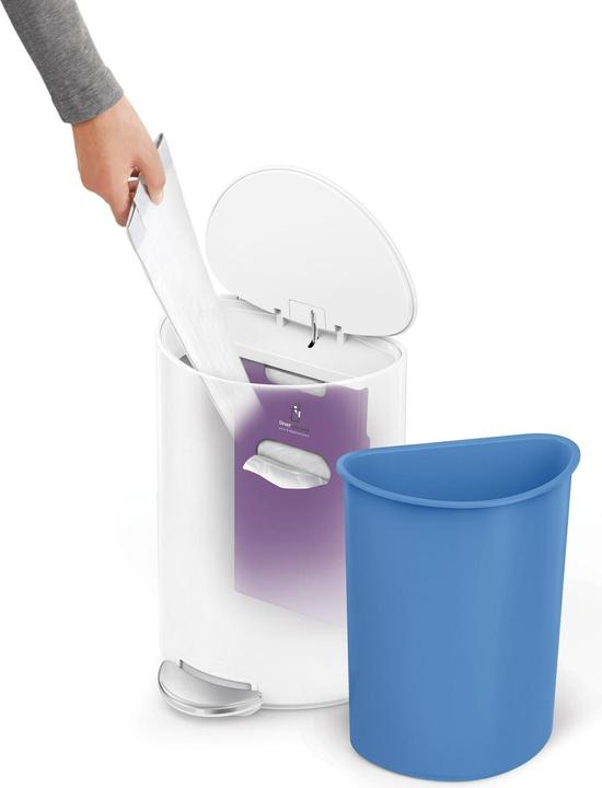 Produktbild Simplehuman halbrunder Treteimer (6 l)