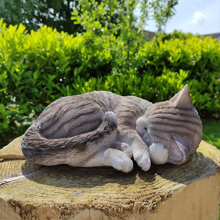 Actual product image Decoration figure sleeping cat