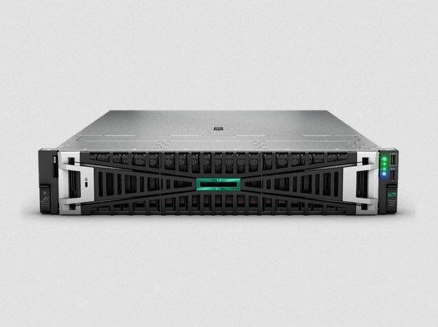 Actual product image HPE E ProLiant DL345 Gen11 16 Core, RDIMM 1R 4800 MT/s, 8xSFF, 1xPS, MR40 (Amd Epyc 9124, Rack Server)