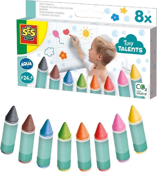 Actual product image Ses Tiny Talents Bath Crayon - 8 Colours
