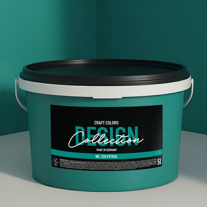 Craft Colors Wall colour noble matt (Petrol No. 570, 5 l)
