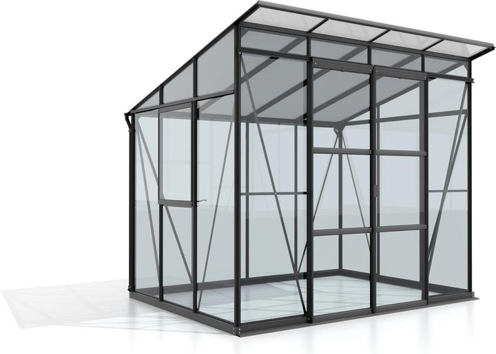 Actual product image Vitavia Playa 5900 greenhouse single-pane safety glass/ twin-wall sheets with foundation frame 258