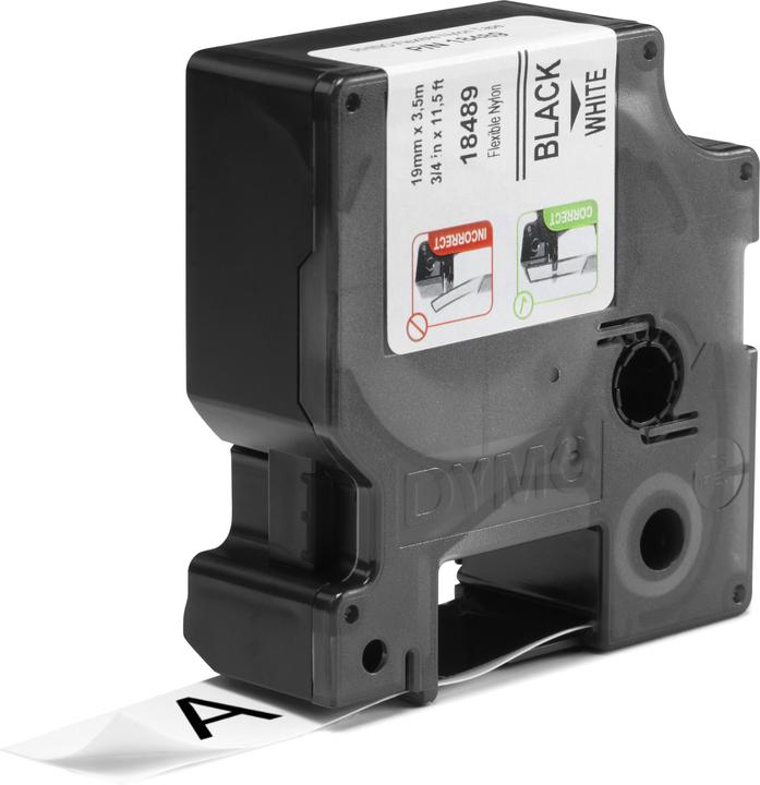 Produktbild Dymo Rhino Nylonband 18759, weiss (1.90 cm, Weiss)