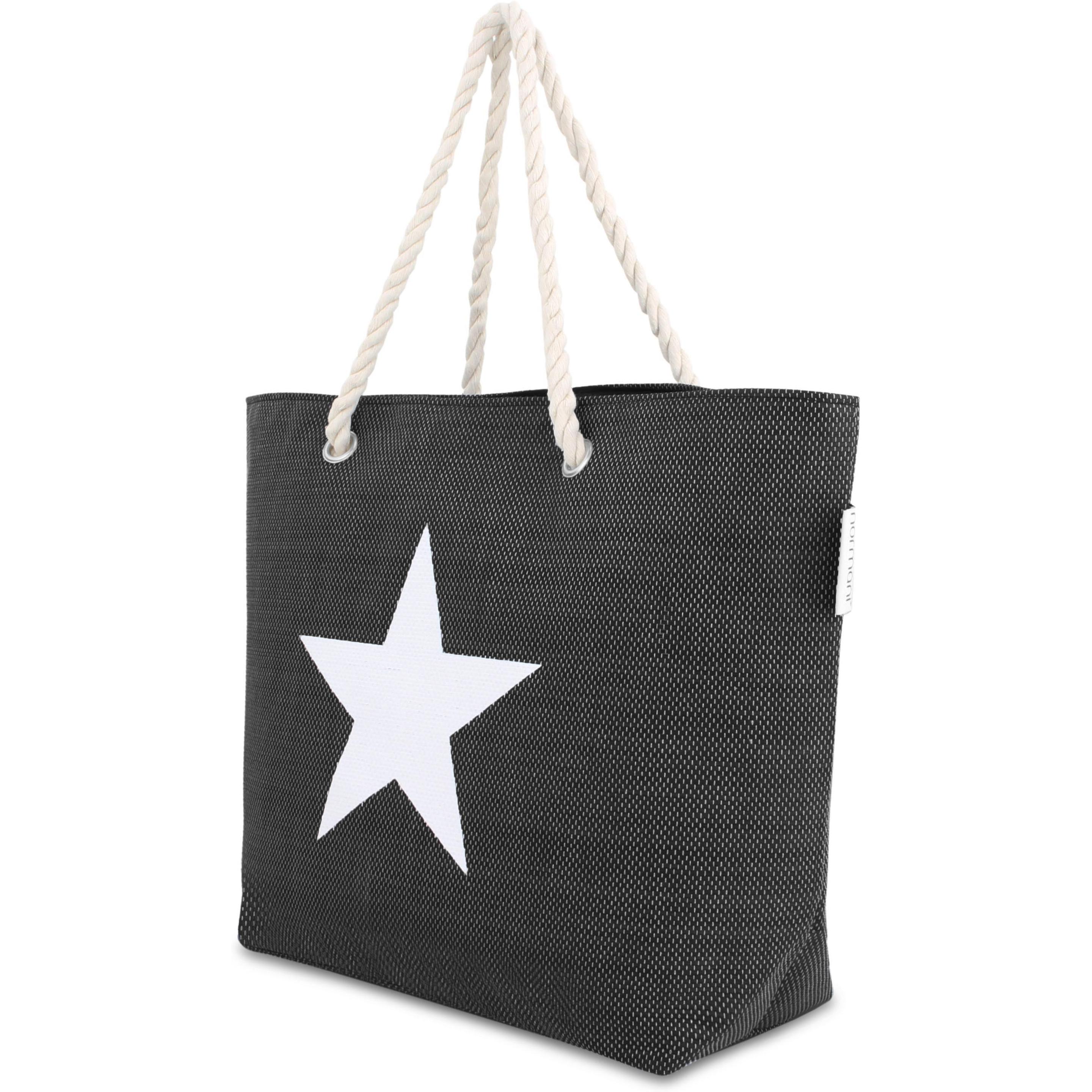 Thumbnail - Normani, Tasche, Sommer-Umhängetasche, Strandtasche, Schwarz, (17 l)