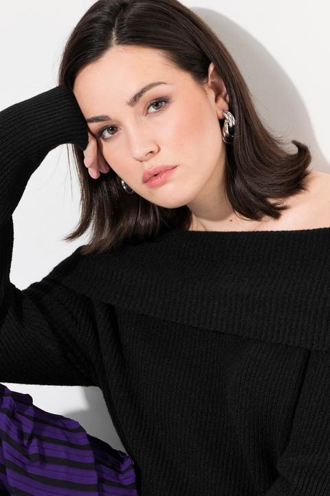 Produktbild Ulla Popken Pullover, Schulterausschnitt, Langarm, weicher Feinstrick (46, 48)