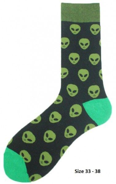 Produktbild Musthaves Kindersocken Grösse 33 - 38 cm - Aliens (33 - 38)