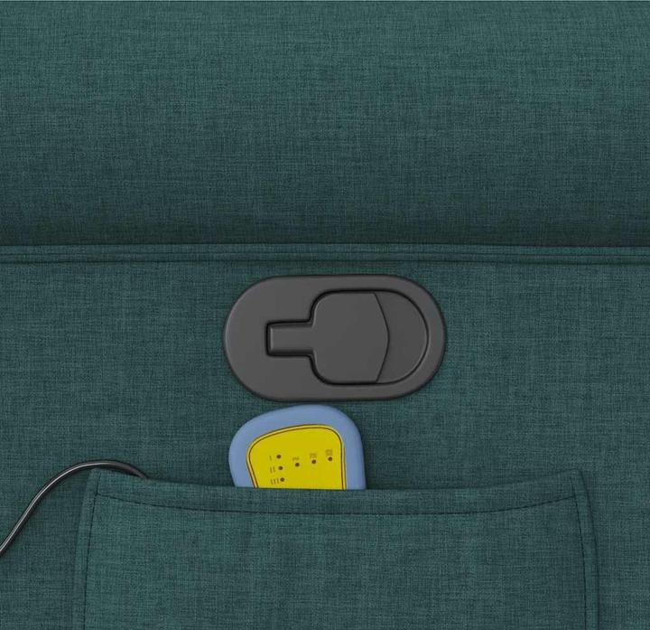 Immagine prodotto VidaXL Sedia da massaggio elettrica in tessuto verde scuro