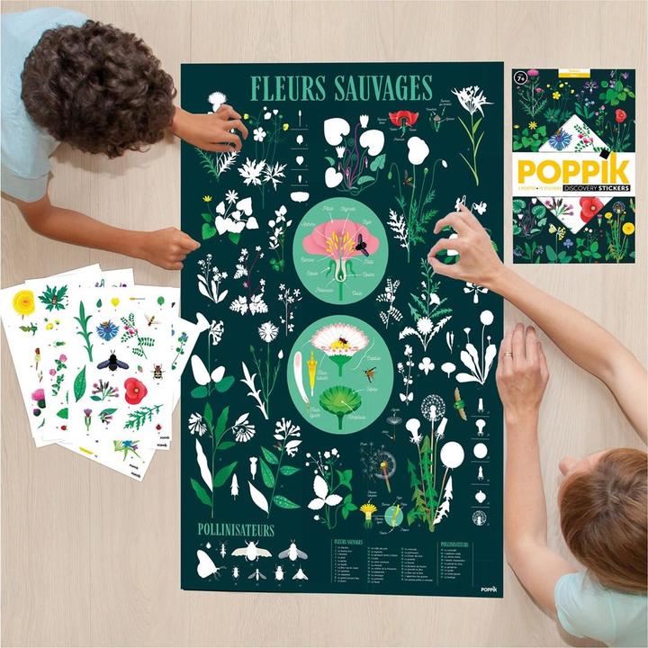 Actual product image Poppik Sticker Learning Poster Botany (72 Sticker)