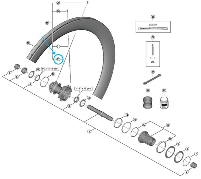 Actual product image Shimano Spoke WH-R9270