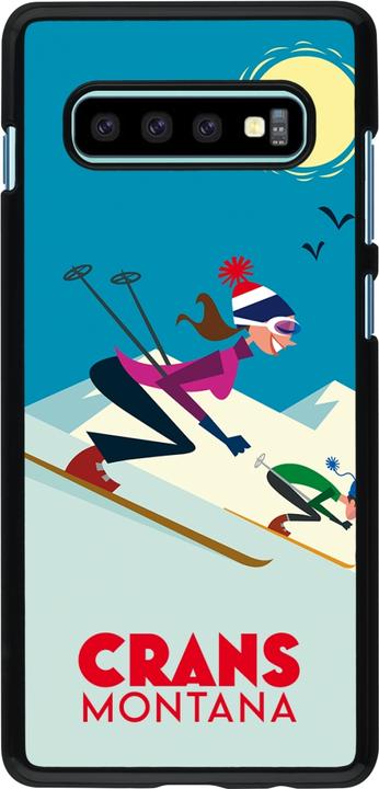 PhoneLook Coque Crans-Montana Ski Downhill (Samsung Galaxy S10+)
