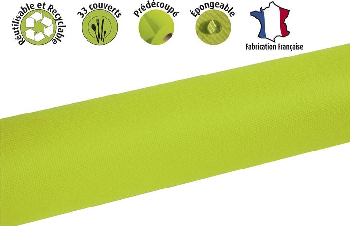 Actual product image Exacompta Tablecloth Rolls Spu nbond L120x10m Kiwi