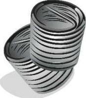 Produktbild Völkel Gewindeeinsatz DIN 8140 Typ Standard für Gewinde M6 x 1 mm rostfreier Stahl 1,5xD