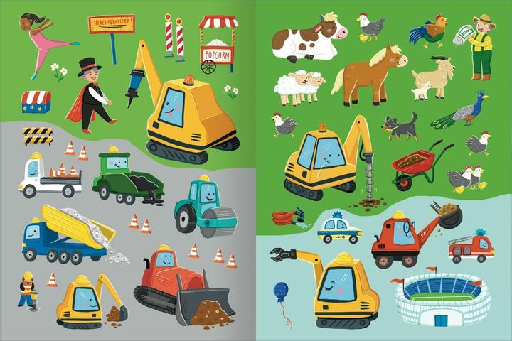 Produktbild Mitmach-Stickerbuch  Bruno, der kleine Bagger