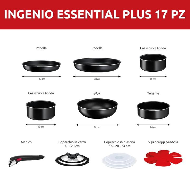 Image du produit Lagostina Ingenio Essential Plus (Casserole, Poêle à frire, Aluminium)