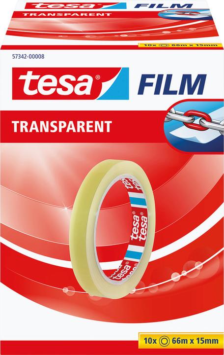 Actual product image tesa tesafilm 1x TRANSPARENT adhesive tape (15 mm)