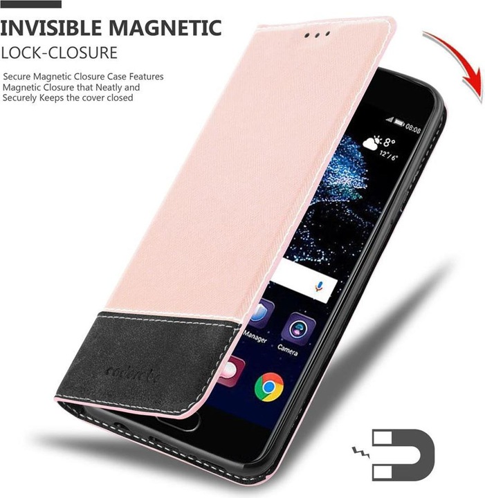 Actual product image Cadorabo Book X Wallet Cover (Huawei P10)