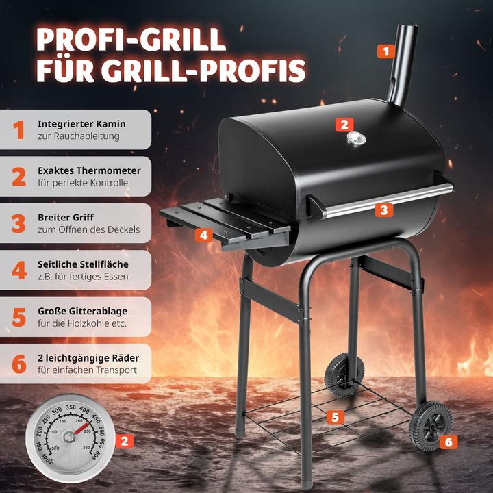 Image du produit tectake Barbecue multifonctions (85 cm)
