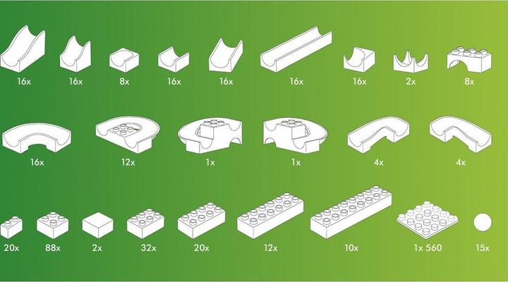 Image du produit Hubelino Piste de billes : Kit de construction KIGA 2018 351 pièces SCHULVER