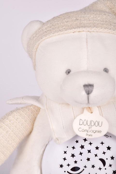 Actual product image Doudou et Compagnie Nachtlicht Sterne & Musik, Bär weiss 19cm