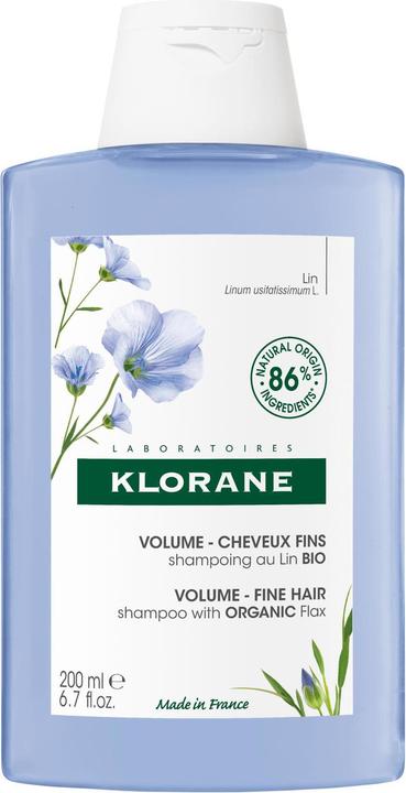 Actual product image Klorane Volume shampoo with organic linseed (200 ml, Liquid shampoo)