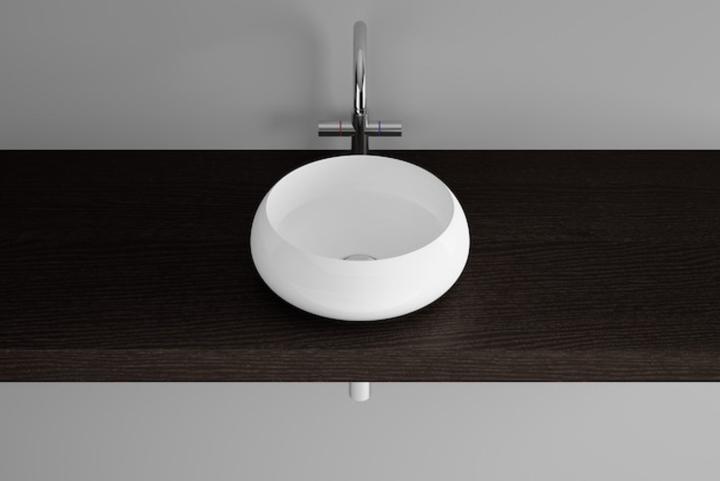 Actual product image Bette BetteCraft Countertop wash basin, 350 x 350 mm, A240, without tap hole (350 mm, 350 mm)