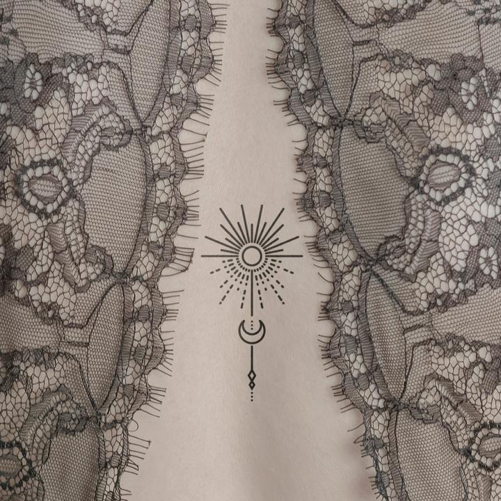 Produktbild minink Temporäres Tattoo – Sonne mit Halbmond