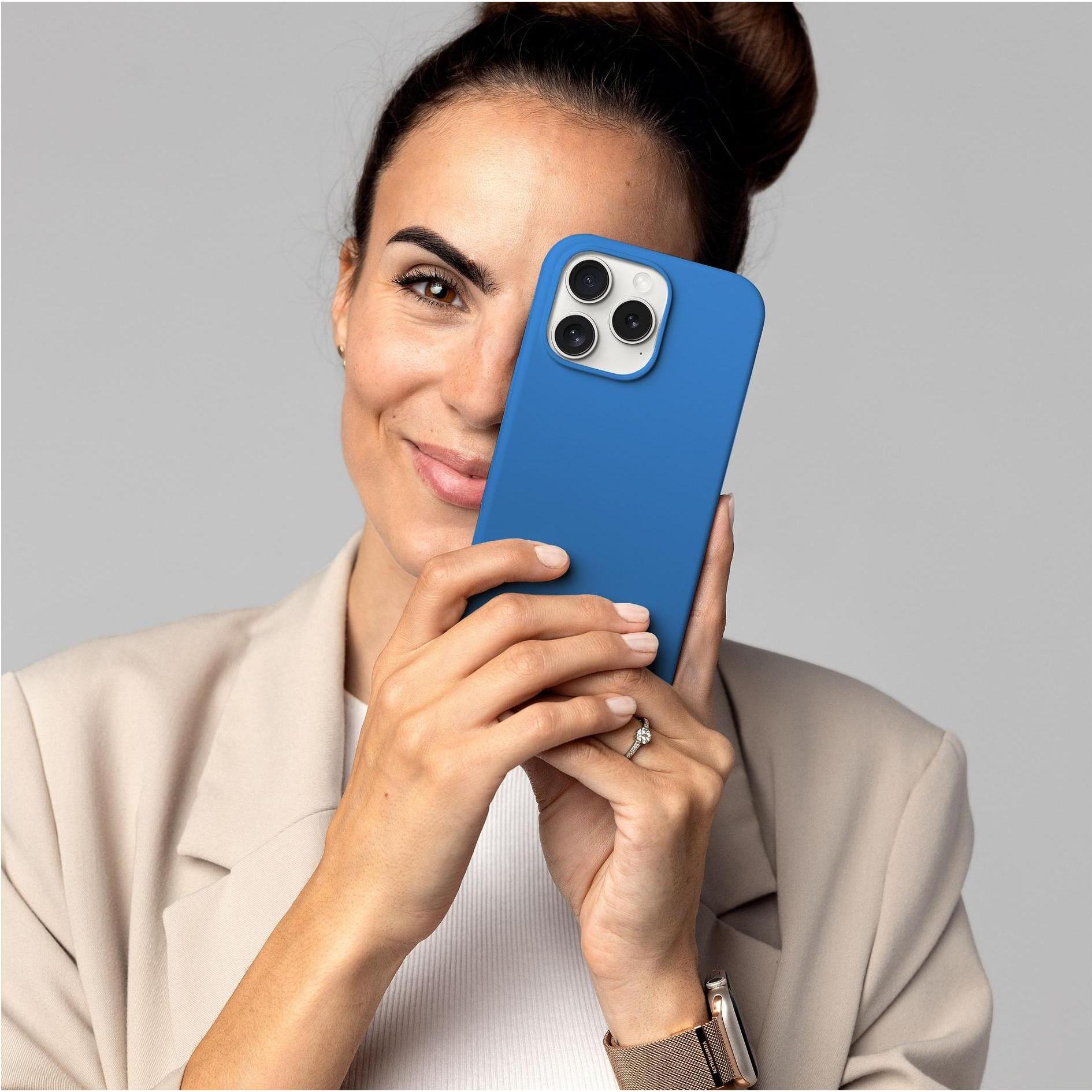 Thumbnail - Vonmählen Soft Silicone Case for iPhone 16 Pro Sky Captain (Apple iPhone 16 Pro), Smartphone Hülle, Blau