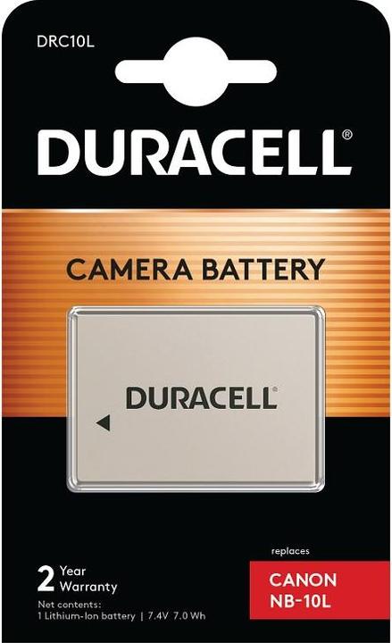Actual product image Duracell Lithium-ion battery NB-10L, 820 mAh (Camera battery)