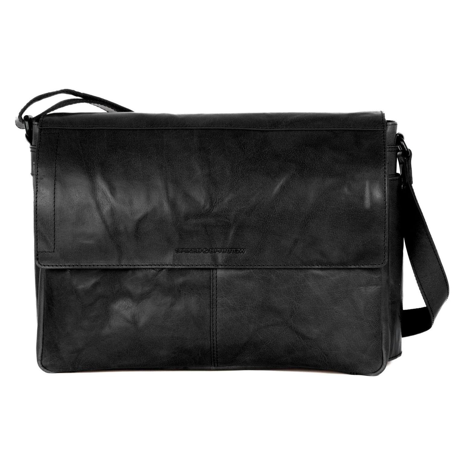 Spikes & Sparrow Ronn Messenger Bag (15.60"), Notebooktasche, Schwarz