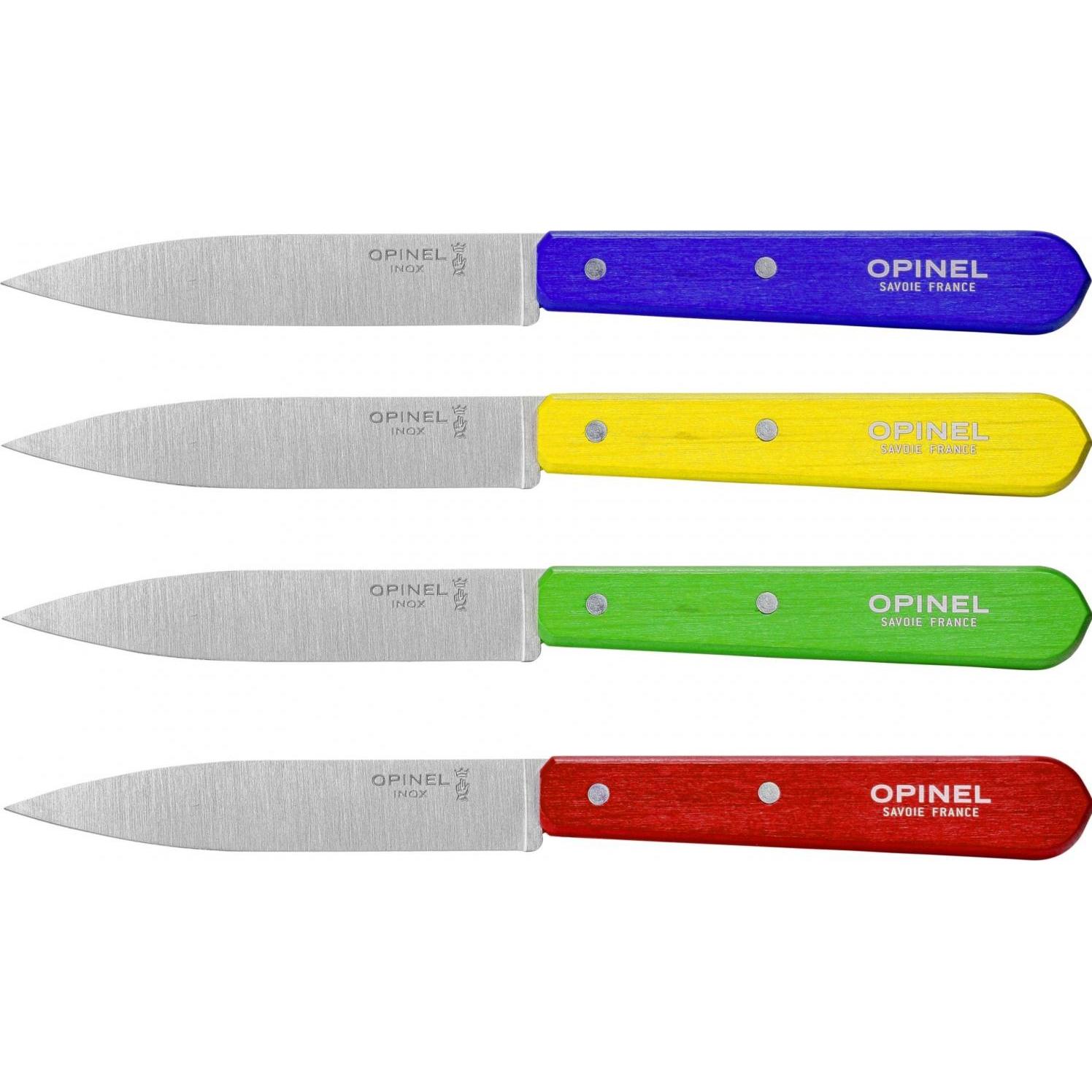 Thumbnail - Opinel Rüstmesser, Messerblock, Blau, Gelb, Rot, Grün