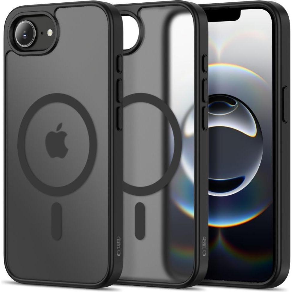Tech-Protect Basicmag Magsafe Iphone 16e / 17e Mattschwarz (Apple iPhone 16e, Apple iPhone 17e), Cover smartphone, Nero