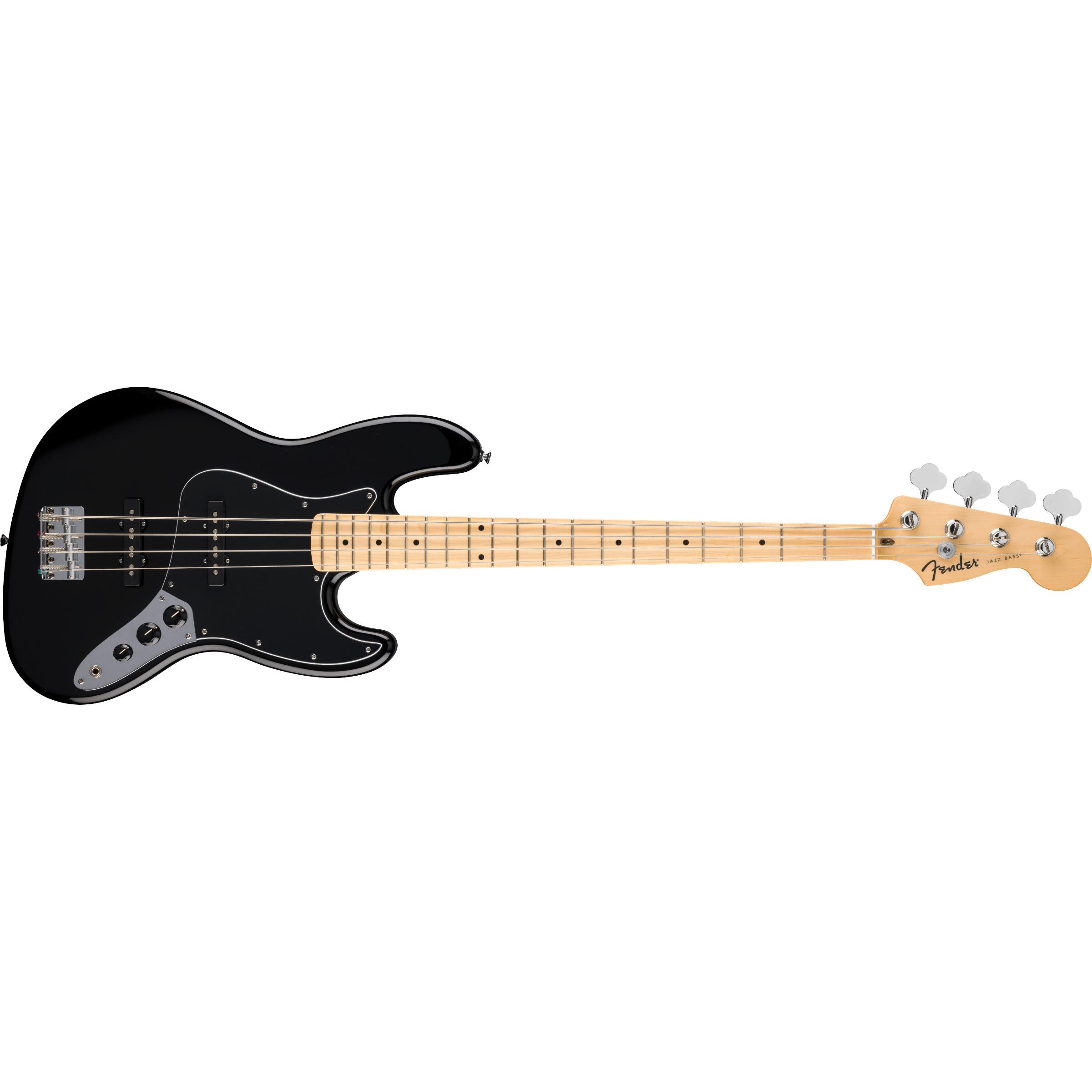 Fender Standard Jazz Bass Electric Bass, Black (Chitarra elettrica), Chitarra, Nero