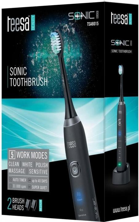 Immagine prodotto Teesa SONIC Spazzolino sonico per adulti nero (Spazzolino sonico)