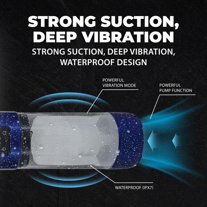 Produktbild Shots UltraLift - Automatic Waterproof Masturbator Pump - Metallic Blue