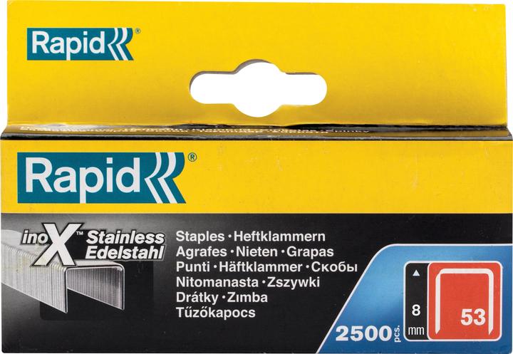 Immagine prodotto Rapid Tipo 53 Pinza per fili sottili da 8 mm in acciaio inox